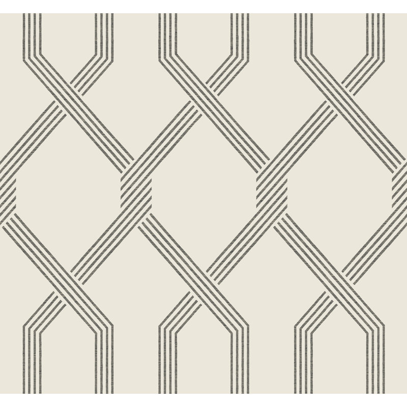 Palisade Geometric Wallpaper Double Roll, Black