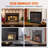 Fireplace Screen 1 Panel With Door, Sturdy Iron Mesh Fireplace Screen, 38.98"(L) X30.7"(H) Spark Guard Cover, Simple Installation, Free Standing Fire Fence Grate For Living Room Home Decor Moder