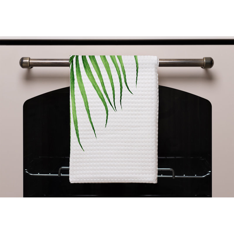 Cotton Floral Waffle Kitchen Towel