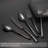 Black Cutlery Set Hammer Cutlery Set
