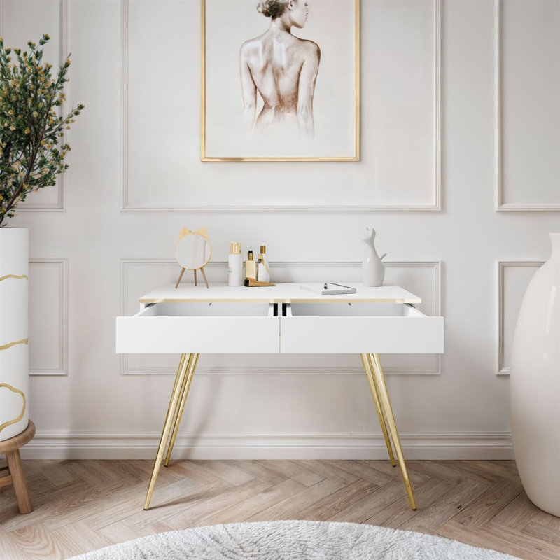 102cm Console Table, White
