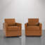 Upholstered Swivel Armchair-295190263