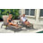 Klement Outdoor Patio Aluminum Chaise Lounge With Wheel,Retro And Modern-1750395611