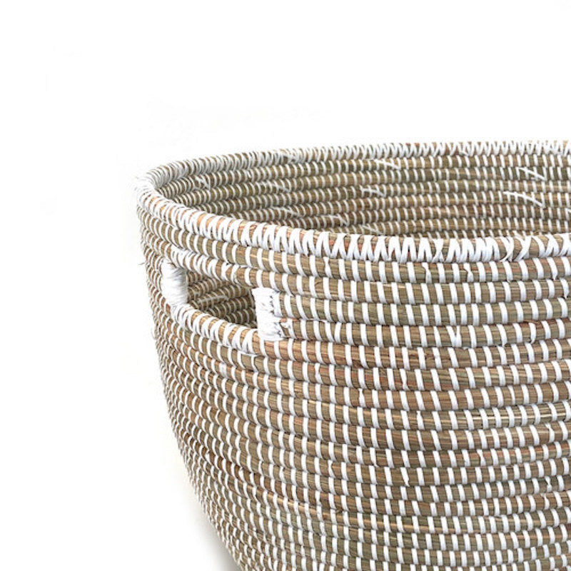 Panier ovale, Blanc