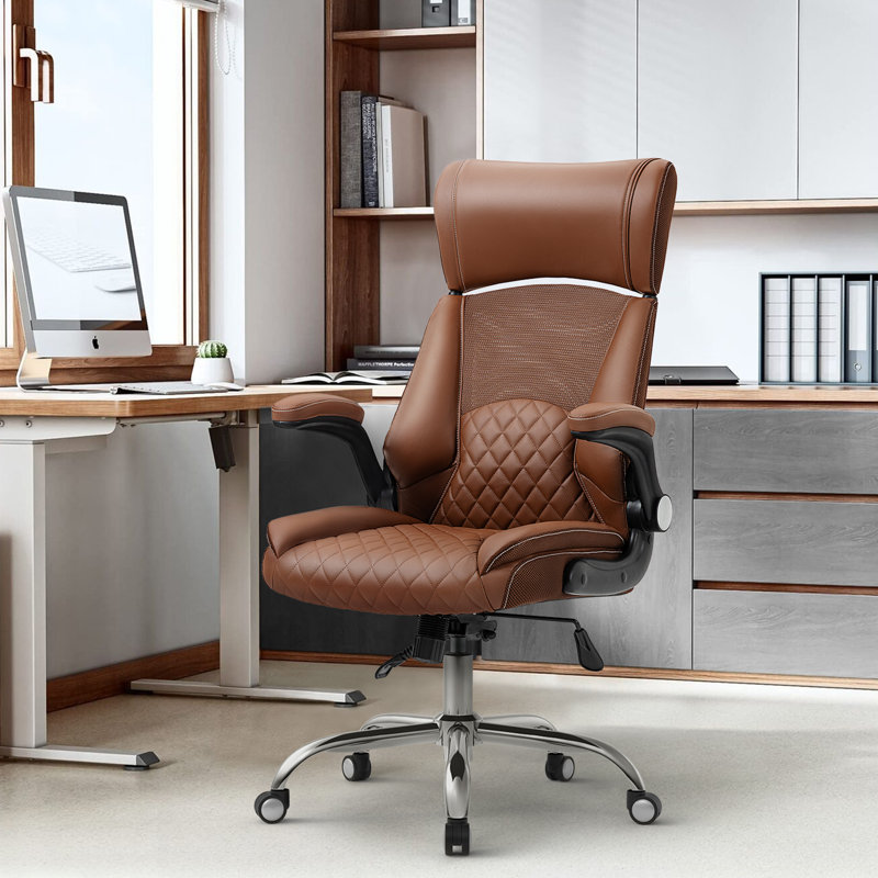 Chaise de bureau Maliky, Brun