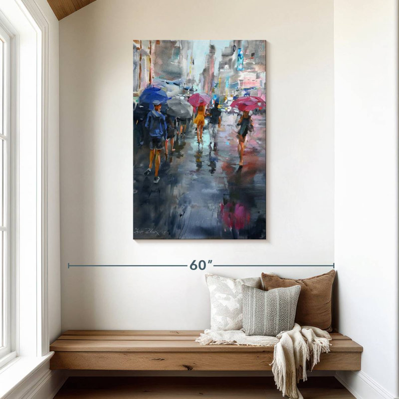 It's Raining, 45" H x 30" W