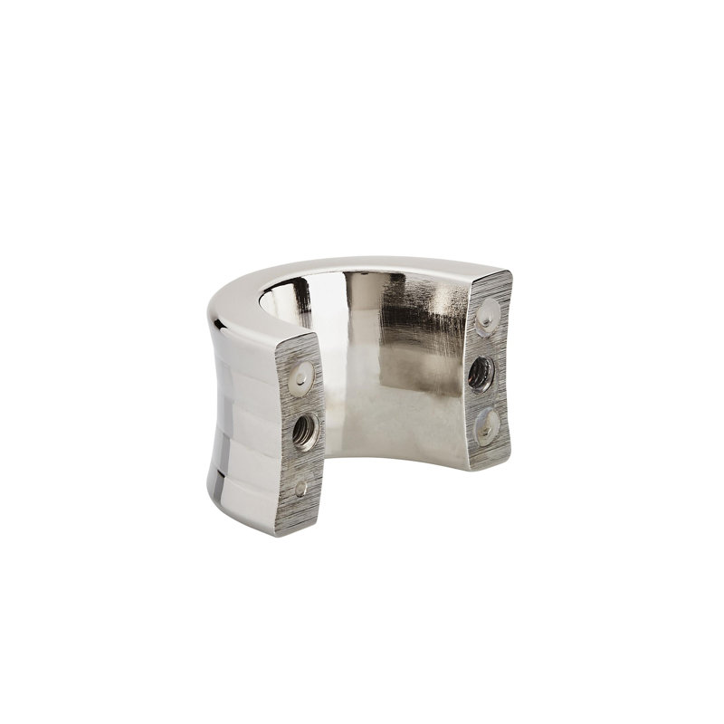 Poignée arche concentrique, Nickel poli, 1.25"