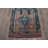 Vintage Wool Patchwork Runner, 36,2x140,6 Inch Blue Rug