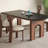 4 - Person Black Half-circle Sintered Stone tabletop Dining Table Set-111177502