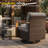 Allcot Outdoor Swivel Patio Chair With Cushions (Set Of 4)-1842425322-1842425321