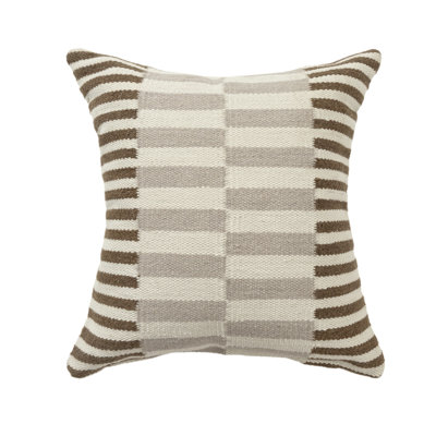 Atelier Contemporary Geometric Hand-Woven Throw Pillow