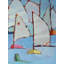 Rounding The Buoy Print by Phyllis Adams-64459820