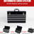 21 - Inch Metal Tool Box With 4 Drawers, Bearing Tracks, Auto Locking, Padding For Portable Multi Function Organizer, Slides Stable Sliding