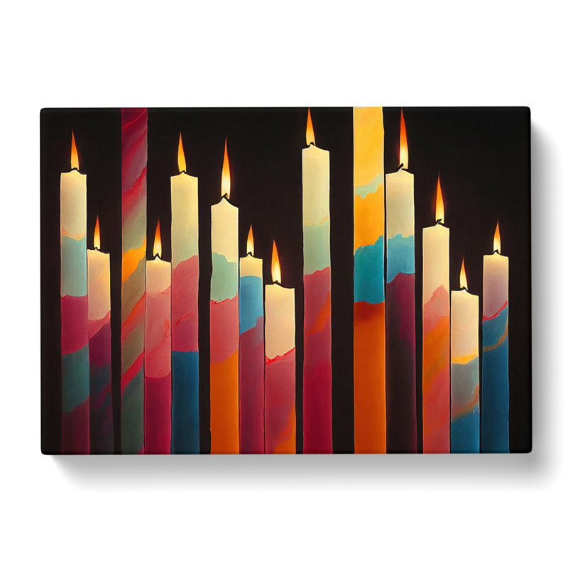 Candle Art Vol.3 - Wrapped Canvas, 50cm H x 76cm W x 3cm D