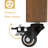 Behn Mobile Wooden Elevated Planter With Wheels