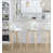 White Seat/Natural/Silver Frame