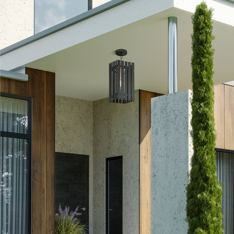 Luminaire suspendu simple à 1 lumière Sidley, Noir