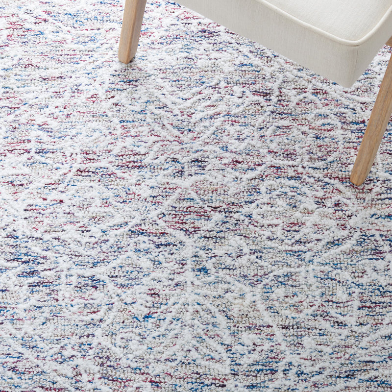 Metro Hand Tufted Performance Floral Rug, Rectangle 5' x 8'