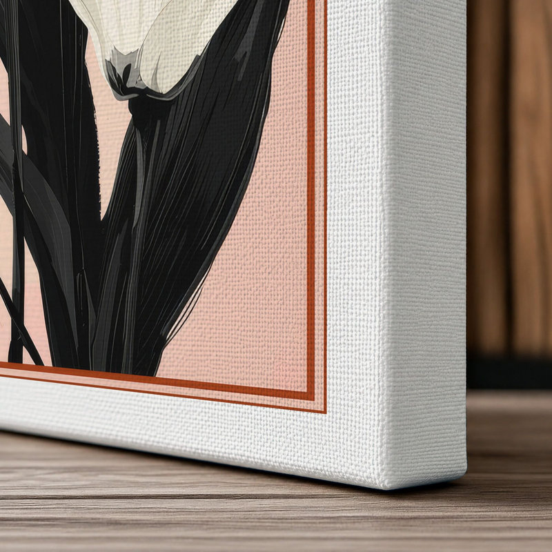Study Botanical - Wrapped Canvas, 18x12 - 45.7 x 30.5 cm, White Border
