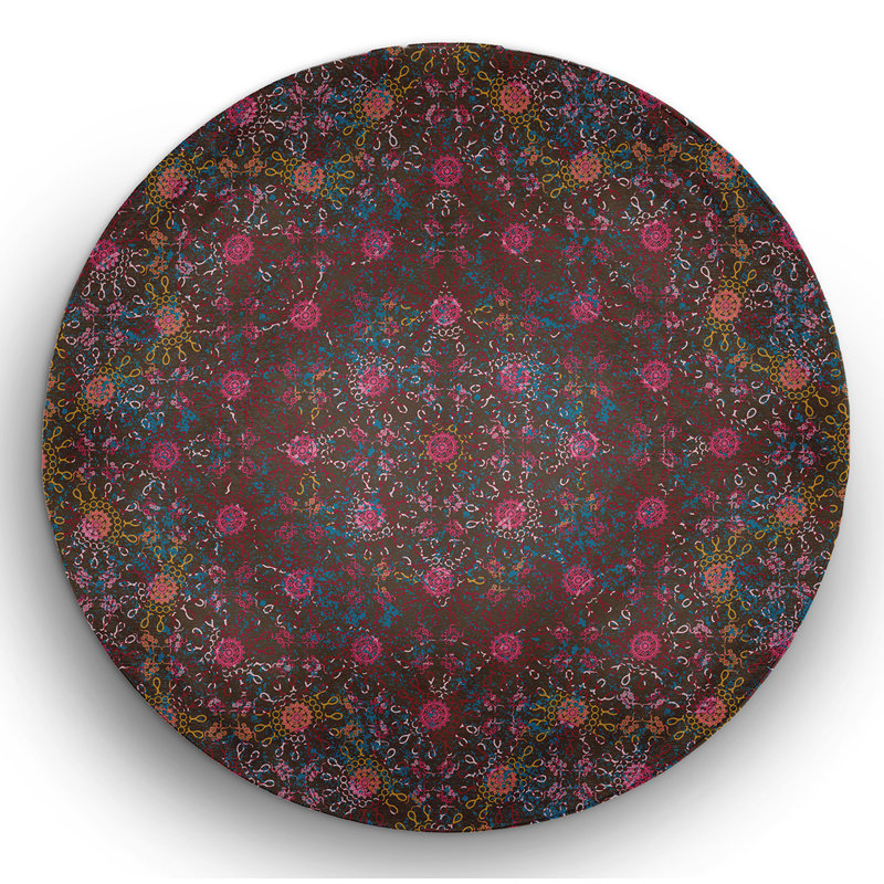 Chenille Indoor / Outdoor Rug, Round 5'