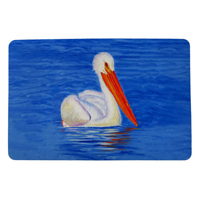 Tapis d'extérieur antidérapant 26 po x 18 po Orben Pelican Portrait