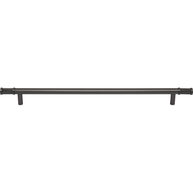 Burnham Bar Pull, Ash Gray, 12" Center To Center
