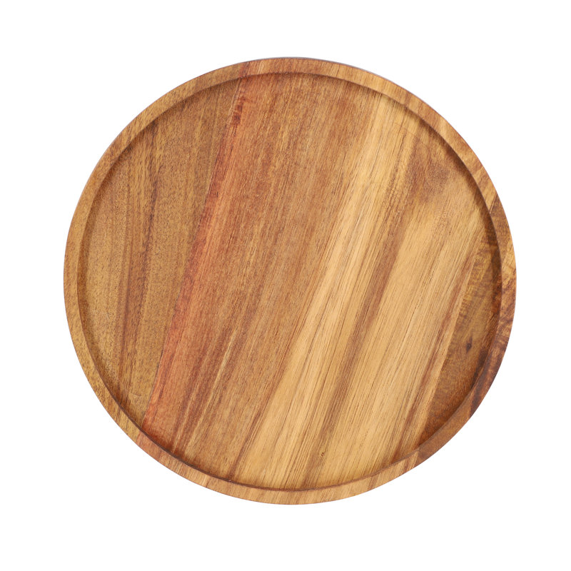  Plateau paresseux en bois d'acacia, H 1,5 po x L 10 po x l 10 po