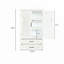 Armoire de rangement blanche 27 po