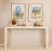 Reclaimed Wood and Mother of Pearl Waterfall Console Table-1521187518