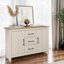 Limestone Wide 2 Door 3 Drawer Sideboard-584988483