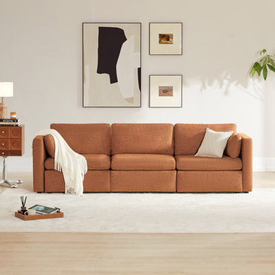 Winfree 3- Piece 112.6" Upholstered Modular Sofa