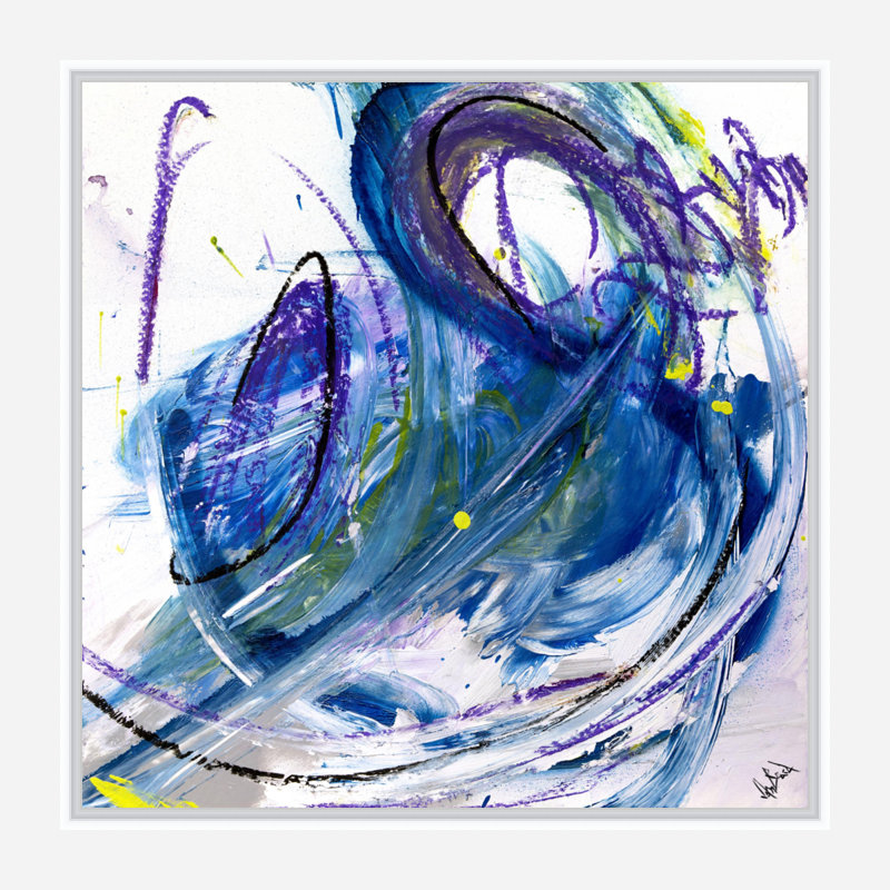 Kyanite - Artist Enhanced Canvas Print, White Framed Canvas, 20" H x 20" W x 1.75" D