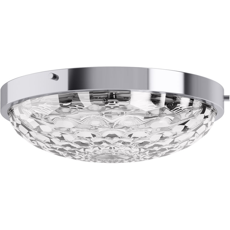 Arendela Flush-Mount Light, Polished Chrome