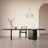 Black Rectangular Solid wood Butterfly Leaf  Dining Table-1870798342