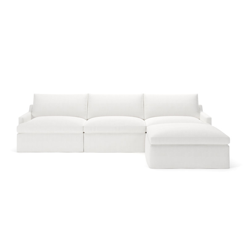 Wrenley Reversible Sectional, Drusky Moonglow Sustain® Basketweave