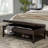 Fremont Faux Leather Ottoman