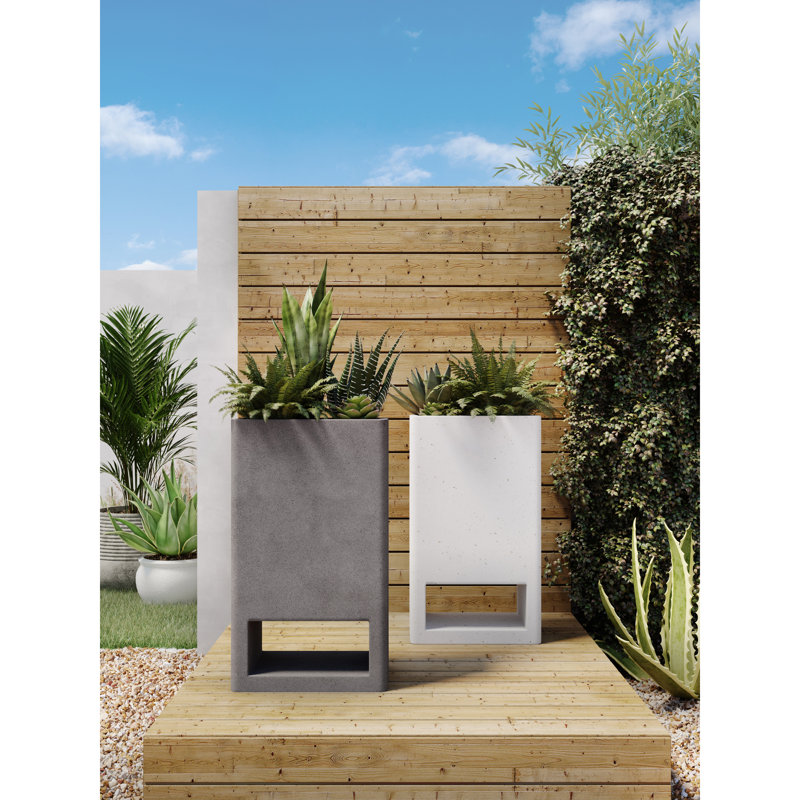 BRISTOL PLANTER CONCRETE GREY, Gray