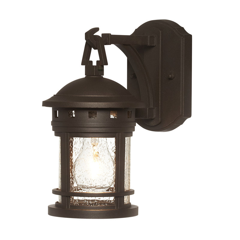 Lisette 1 - Bulb Outdoor Wall Lantern, Oil Rubbed Bronze, 11.25" H x 5.5" W, Seedy