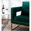 Style de chaise avec accoudoirs - Design contemporain rembourré, fabrication en métal, carré, cadre à dossier rembourré confortable, confortable-124107634