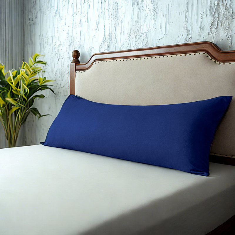 Housse de coussin pour le corps en microfibre brossée douce, taie pour le corps à fermeture à enveloppe, 20 po x 54 po, 1 paquet