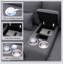 Canapé rembourré de 114,2 po avec table basse et 2 porte-gobelets, 2 ports USB câblés ou rechargés sans fil (4 sièges)-1318785301