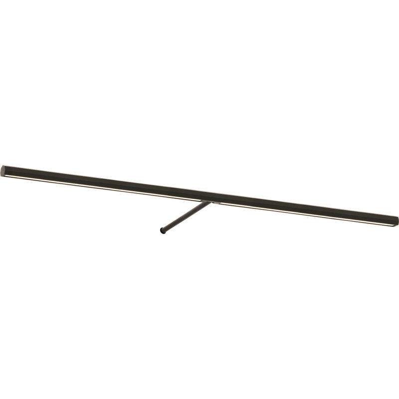 Plural Faceted Picture Light, Bronze, 0.7" H x 30" W x 8.9" D, 20.8