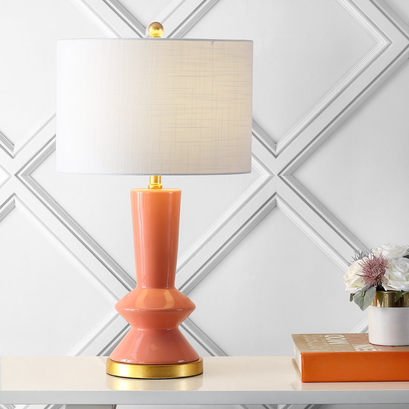 Lampe de table standard 27 po Dakota, Rose