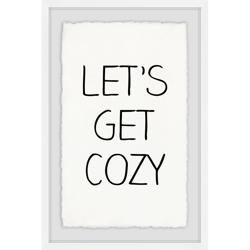" Let's Get Cozy " Painting Print, 12" H x 8" W x 1.5" D