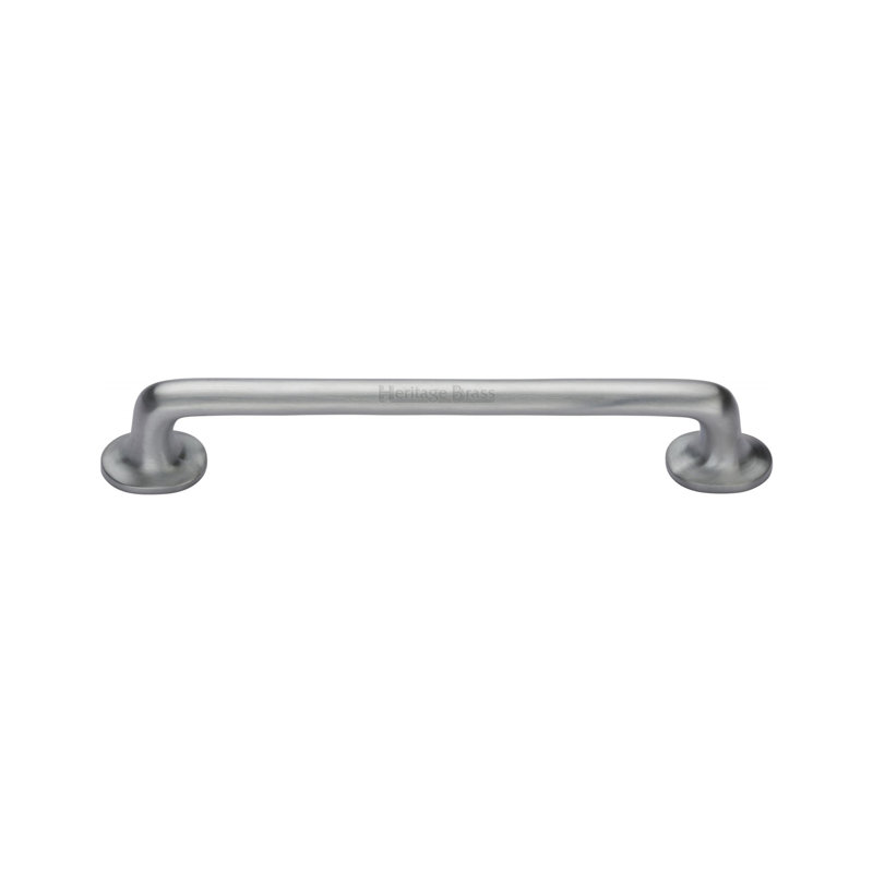 Heritage Brass Heritage Cabinet Pull Traditional Design, 1.1cm H x 18.1 Wcm x 3.2cm D, Satin Chrome