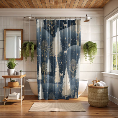 Rideau de douche Yuletide Past - Premium