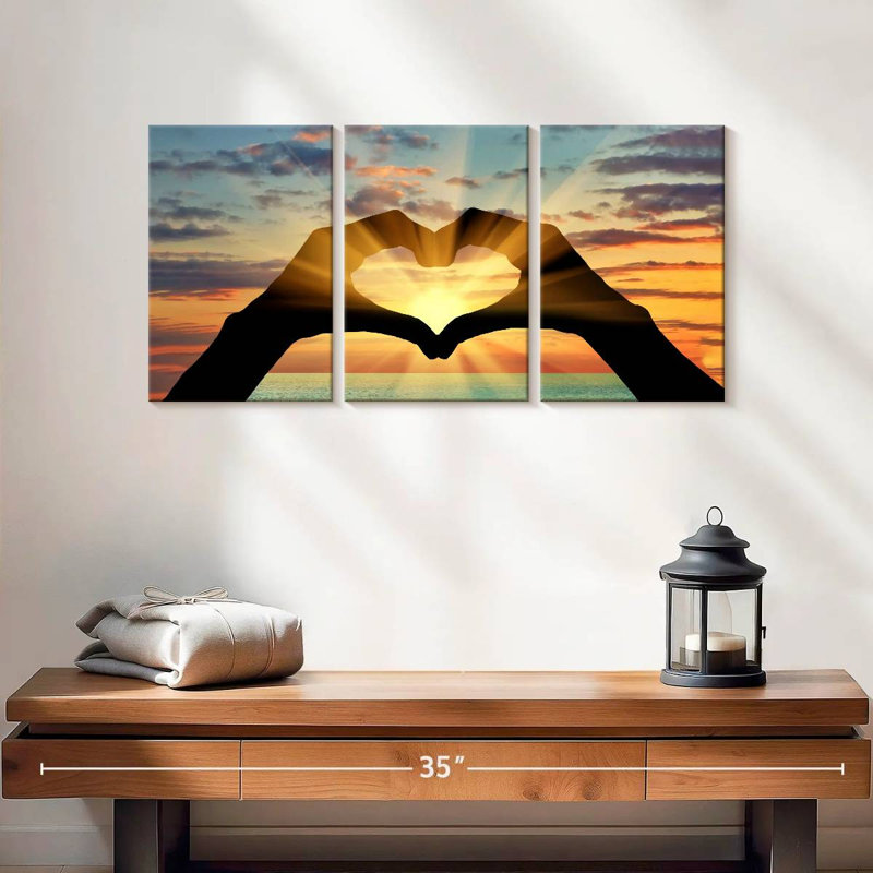 Love 3 pièces, H 26 po x l 12 po x P 1 po