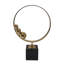 Sculpture anneau Mavis avec base en marbre-84978329