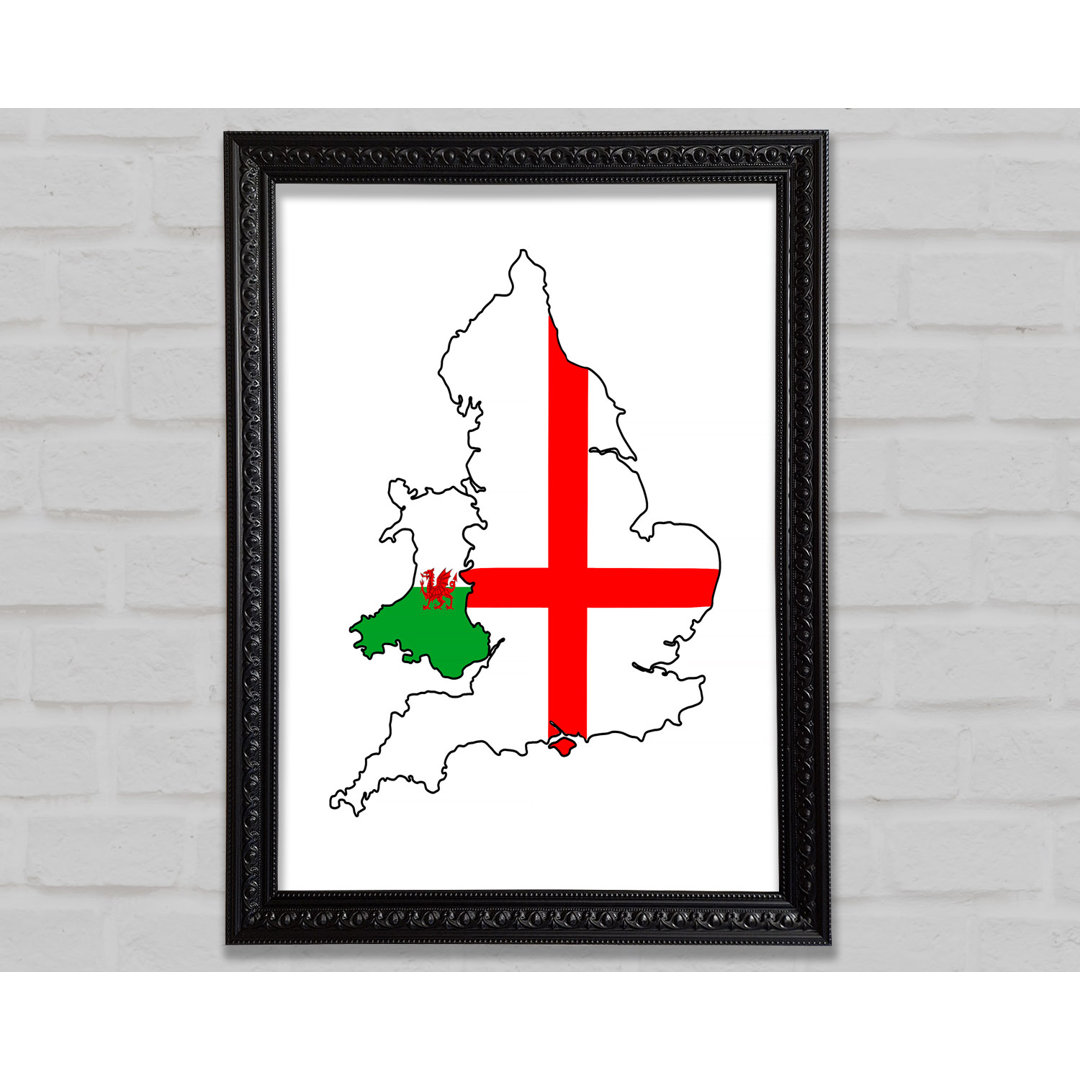 Wales und England - Einzelne Bilderrahmen Kunstdrucke