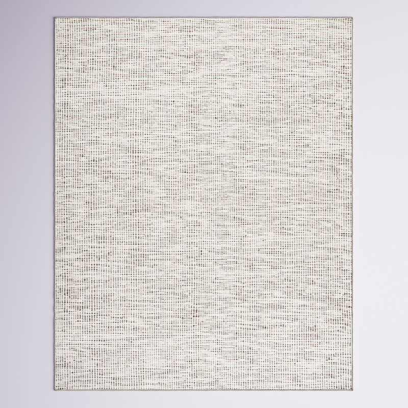 Tapis en laine / coton touffeté à la main Corenia en brun / ivoire, Rectangle 4 pi x 6 pi
